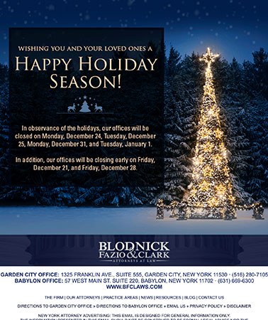 Blodnick Fazio & Clark: Holiday Email