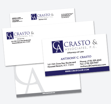 Crasto & Associates, PC: Stationery